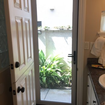 Beach City Screens - Side Vista security screen door from our guest bathroom. Love it!!!! - Windows Installation Near Me - Huntington Beach, California