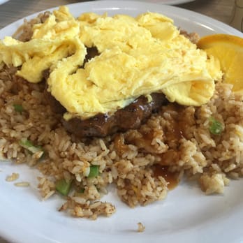 Stacks Pancake House - Loco moco with fried rice - Breakfast & Brunch Near Me - Irvine, California