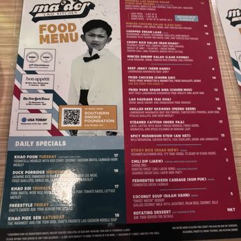 Ma Der Lao Kitchen - Menu - Laotian Near Me - Oklahoma City, Oklahoma Ma Der Lao Kitchen - Menu - Laotian Near Me - Oklahoma City, Oklahoma