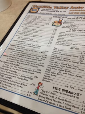 Menu photo 3 Wendy's Diner Cassville, NY