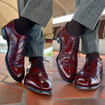 Union Station Shoe Shine - Mirror shine--before and after. - Shoe Shine Near Me - Washington, DC, District of Columbia Union Station Shoe Shine - Mirror shine--before and after. - Shoe Shine Near Me - Washington, DC, District of Columbia
