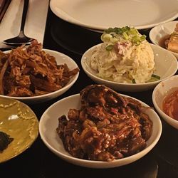 Sunn’s - Banchan. Potato salad with pear and the roasted eggplant were favorites.