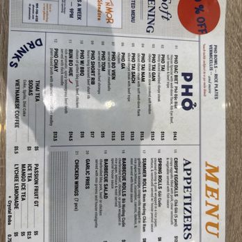 Pho N Mor - Soft open menu side 1 - Vietnamese Near Me - Glendora, California Pho N Mor - Soft open menu side 1 - Vietnamese Near Me - Glendora, California