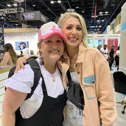 Aqua Hair Extensions - Me and Christine!
