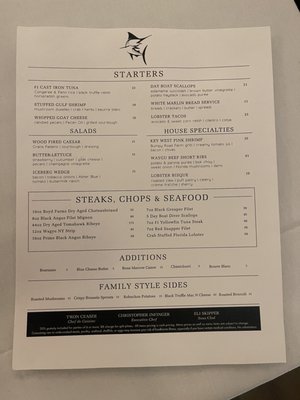 Menu photo 8 The White Marlin Port St. Joe, FL