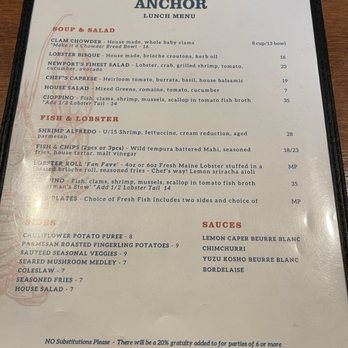 Hook & Anchor - Menu - Seafood Near Me - Costa Mesa, California Hook & Anchor - Menu - Seafood Near Me - Costa Mesa, California