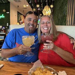 Lip & Phoenix celebrating his birthday with us over goblets of margaritas. Yum blueberry! Lip & Phoenix celebrating his birthday with us over goblets of margaritas. Yum blueberry!