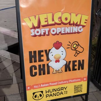 Hey Chicken - Soft opening sign - Chicken Wings Near Me - San Jose, California
