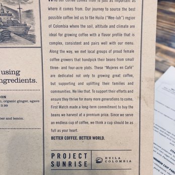 First Watch - Breakfast & Brunch Near Me - LIttleton, Colorado