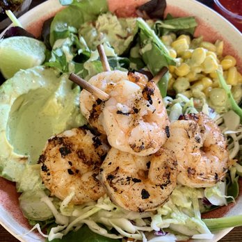 Heritage Eats - Grilled shrimp salad with avocado - Salad Near Me - Napa, California Heritage Eats - Grilled shrimp salad with avocado - Salad Near Me - Napa, California