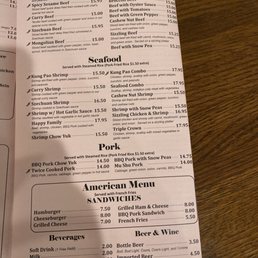 Menu Menu