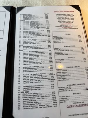Menu photo 2 Cafe Fina Monterey, CA Menu photo 2 Cafe Fina Monterey, CA