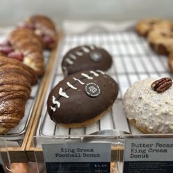 King Cream Football Donut