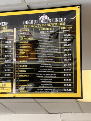Menu photo 1 Dugout Deli Sacramento, CA Menu photo 1 Dugout Deli Sacramento, CA