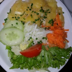 Gaststätte Zum weißen Roß - Salatteller zum Karpfen