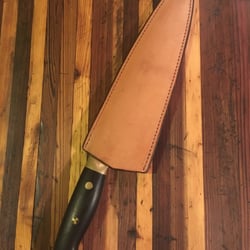 Trilogy Leather Shop - Custom blade guard. Excellent work. I will be back.