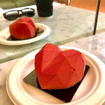 Jonquils Cafe & Bakery - Pistachio Raspberry Heart - Cafes Near Me - Boston, Massachusetts