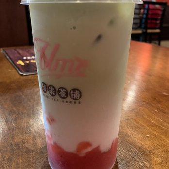 Ume Tea - Strawberry Matcha Milk Tea with Matcha Ice Cream - Bubble Tea Near Me - Milpitas, California Ume Tea - Strawberry Matcha Milk Tea with Matcha Ice Cream - Bubble Tea Near Me - Milpitas, California