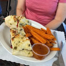 Toni's Courtyard Café - Yum sweet potatoes!