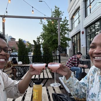KC Wineworks - A toast to cousins who are both April babies! - Wine Tasting Room Near Me - Kansas City, Missouri