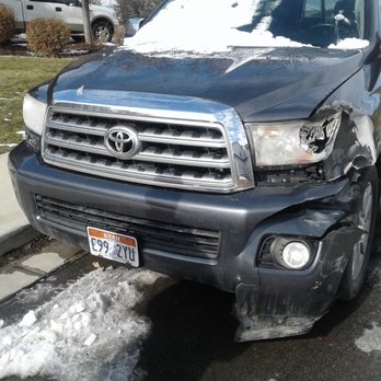 Af Collision Repair - tow company image. It was towed down to the shop early Feb. - Body Shops Near Me - American Fork, Utah