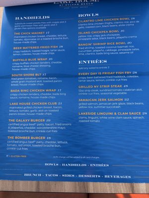 Menu photo 2 The Lake House at Sylvan Beach Sylvan Beach, NY Menu photo 2 The Lake House at Sylvan Beach Sylvan Beach, NY