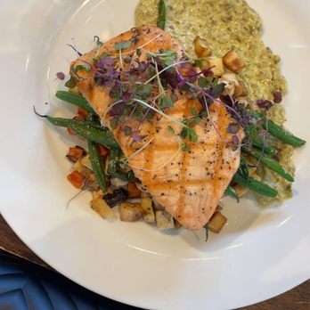 The Bistro At LaBelle Winery - Grilled Salmon - New American Near Me - Amherst, New Hampshire The Bistro At LaBelle Winery - Grilled Salmon - New American Near Me - Amherst, New Hampshire