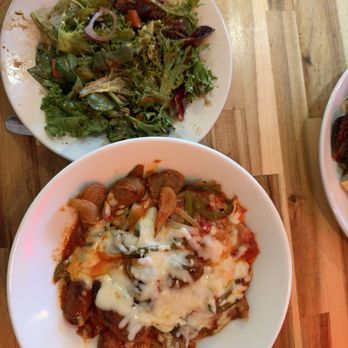 C' Amore Italian Restaurant - Sausage and Peppers with a side of greens - Italian Near Me - Aurora, Colorado