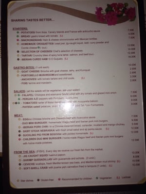 Menu photo 3 Sa Brisa Ibiza, PM Menu photo 3 Sa Brisa Ibiza, PM