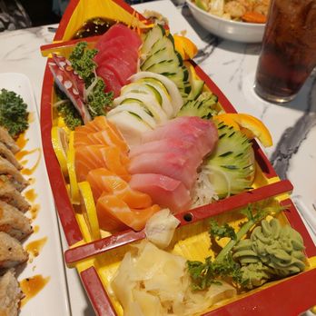 Thai Yoshi Amarillo - 24 piece boat of sashimi 4-18-25 - Thai Near Me - Amarillo, Texas Thai Yoshi Amarillo - 24 piece boat of sashimi 4-18-25 - Thai Near Me - Amarillo, Texas