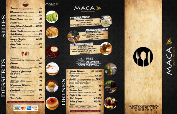 Menu photo 1 MACA Peruvian Restaurant Rego Park, NY