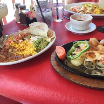 Mariachi Restaurant - Sizzling shrimp fajitas and a house margarita- yummy! - Mexican Near Me - Rehoboth Beach, Delaware