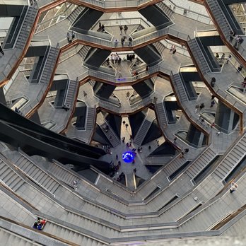 Vessel - Looking down from the top floor - Landmarks & Historical Buildings Near Me - New York, New York Vessel - Looking down from the top floor - Landmarks & Historical Buildings Near Me - New York, New York