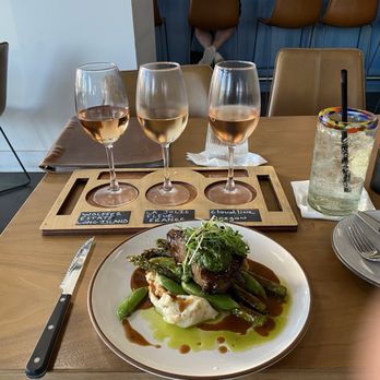 Brightwaters - Rose flight along either the most amazing mouthwatering filet!!! - Wine Bars Near Me - Huntington Beach, California