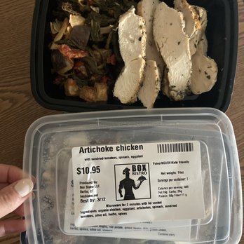 Box Bistro - Artichoke chicken - Comfort Food Near Me - Berlin, Connecticut
