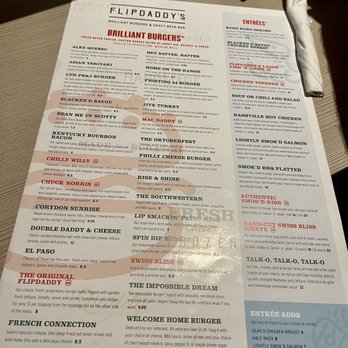 Flipdaddy's - Menu - Burgers Near Me - Corydon, Indiana