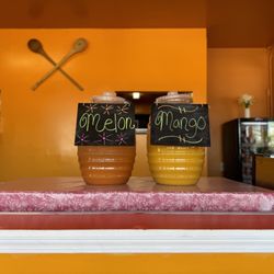 Mima’s Taqueria - Aguas frescas de Melón and Mango!