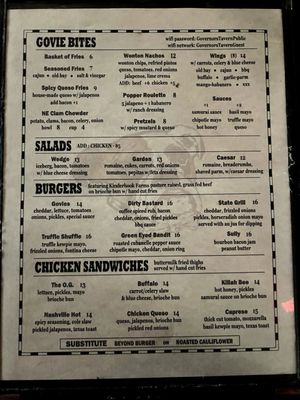 Menu photo 5 Governor's Tavern Hudson, NY