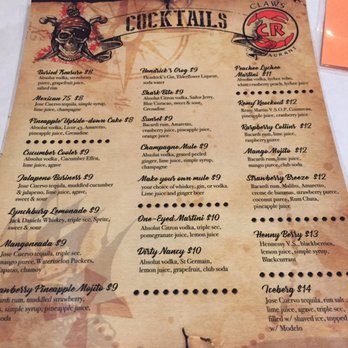 Claws - Drinks 10/2018 - Cajun/Creole Near Me - Garden Grove, California