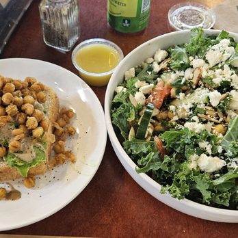 Nosh Cafe - Avocado toast (no bacon onion jam) and Mediterranean Chickpea Salad (no rice). Deeeelucious! - Breakfast & Brunch Near Me - Helena, Montana Nosh Cafe - Avocado toast (no bacon onion jam) and Mediterranean Chickpea Salad (no rice). Deeeelucious! - Breakfast & Brunch Near Me - Helena, Montana