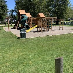 Dream Lake Campground - Playground-swings must have been removed.