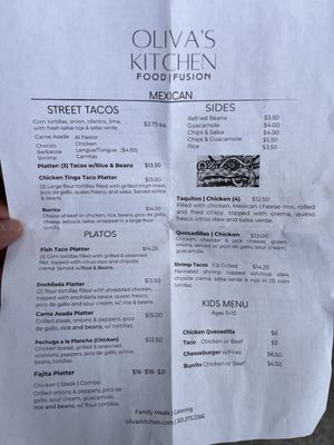 Menu photo 2 Oliva's Kitchen Bethesda, MD