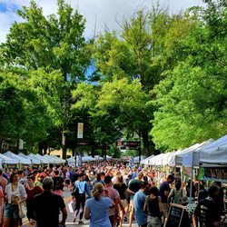 TD Saturday Market - Vendors and patron line the streets