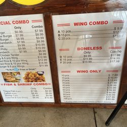 Country Wings - Menu