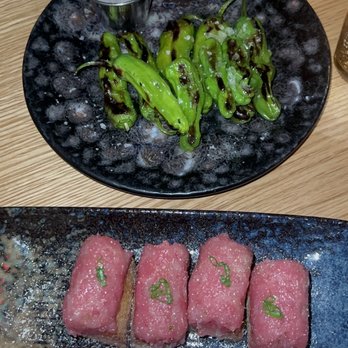 KYU - Shishito Peppers & Crispy Tuna - Asian Fusion Near Me - New York, New York KYU - Shishito Peppers & Crispy Tuna - Asian Fusion Near Me - New York, New York