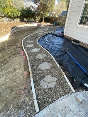 holly glen backyard remodle - backyard remodel done in holly springs nc