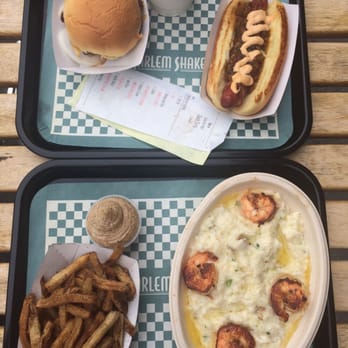 Harlem Shake - Shrimp and grits. Jerk fries + Harlem Classic. - American Near Me - New York, New York Harlem Shake - Shrimp and grits. Jerk fries + Harlem Classic. - American Near Me - New York, New York