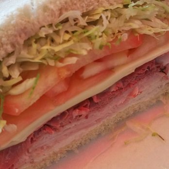 Max's Delicatessen - Landmine  Turkey, ham, roast beef, provalone cheese, tomato, lettuce with rye. Mayo and vinegar. Amazing. - Delis Near Me - Wayne, New Jersey