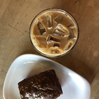 Cartel Roasting Co - Vanilla oatmilk latte and glazed banana bread - Cafes Near Me - Tucson, Arizona Cartel Roasting Co - Vanilla oatmilk latte and glazed banana bread - Cafes Near Me - Tucson, Arizona