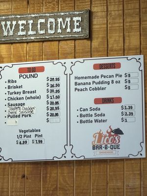 Menu photo 4 Lico's Bar-B-Que Smokehouse Rowlett, TX